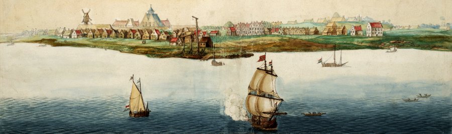 A view of New Amsterdam in America