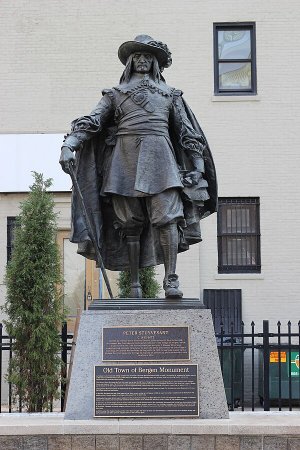 Statue of Peter Stuyvesant near Bergen Square, NJ