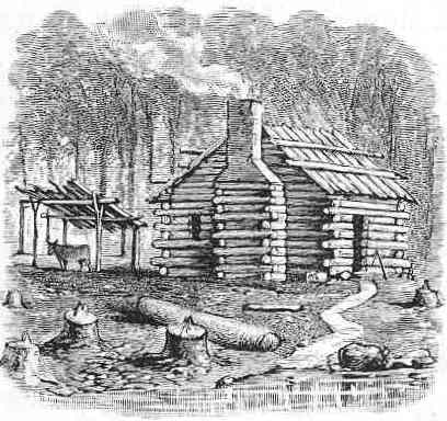 Pioneer log cabin