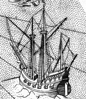 17th Century English ship