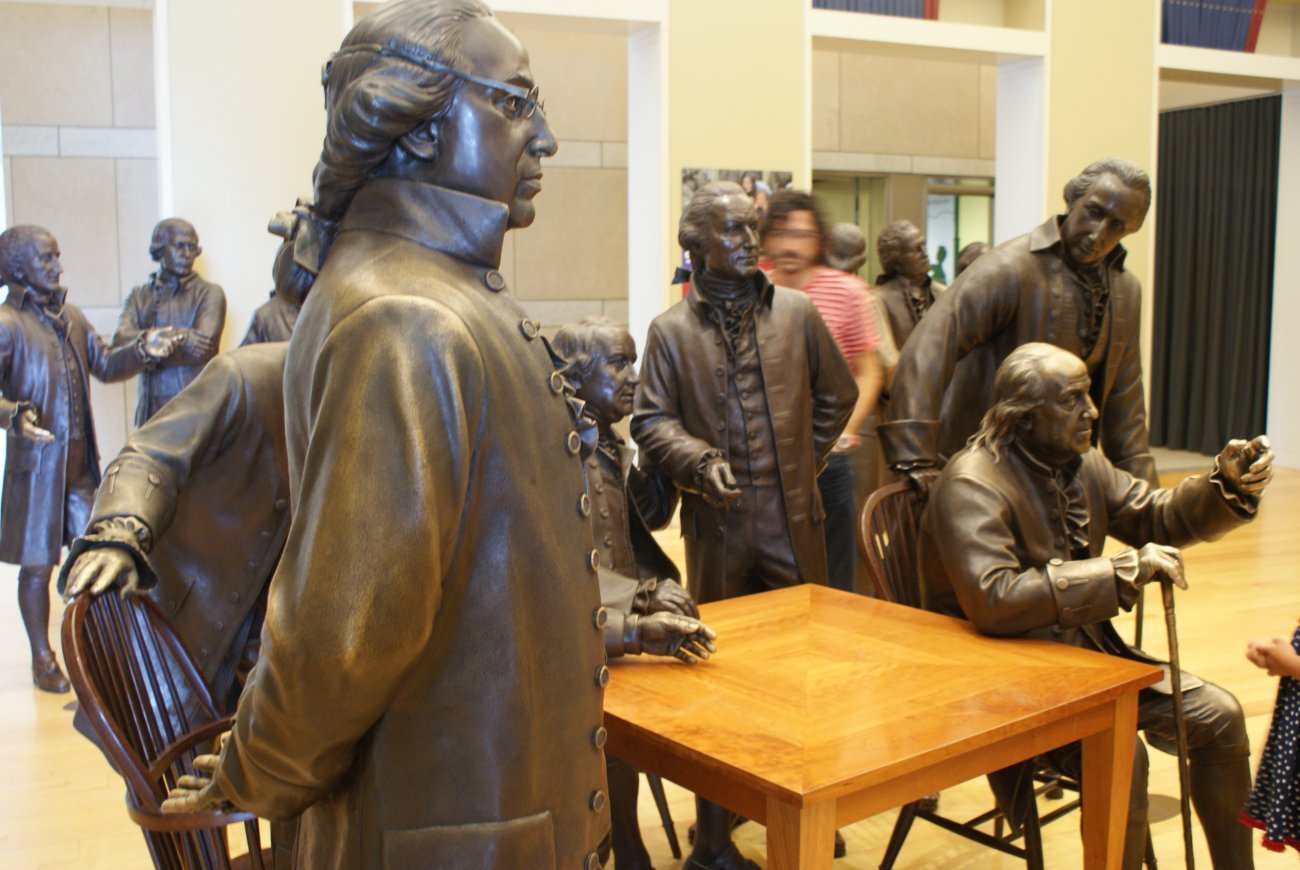 Constitution Center statues