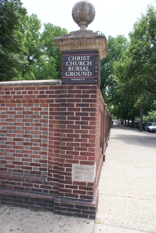 Christ Church Burial Ground sign