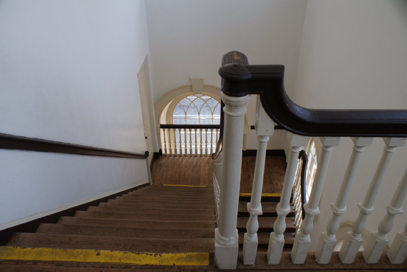 Congress Hall, staircase to 2nd Floor Senate Chamber