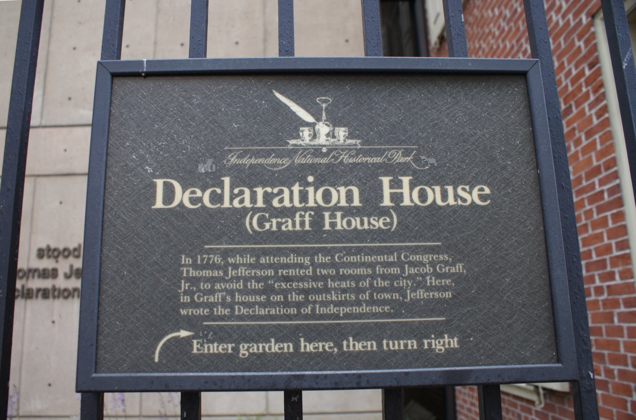 Declaration House sign