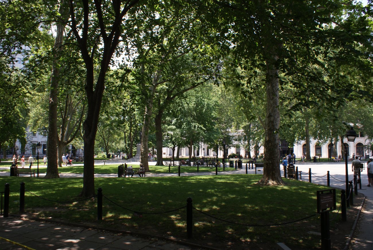 Independence Square, behind Independence Hall