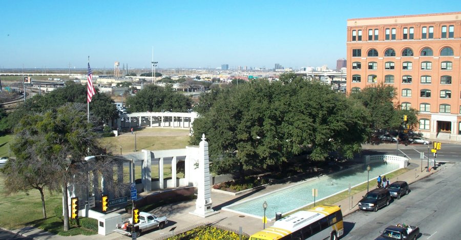 Dealey Plaza as seen from Old Red