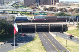 Dealey Plaza, south side, as seen from Old Red 2004
