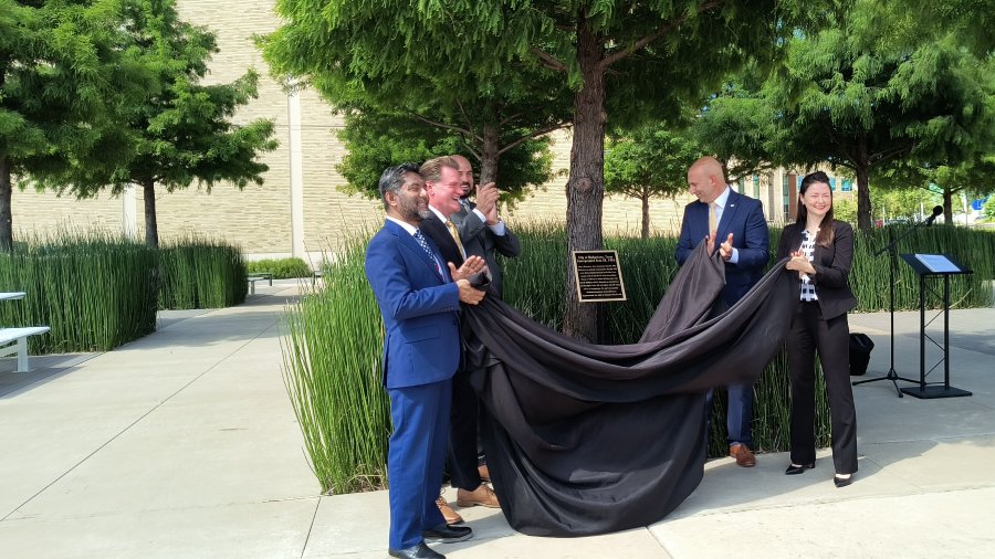 City or Richardson Incorporation Centennial plaque unveiling