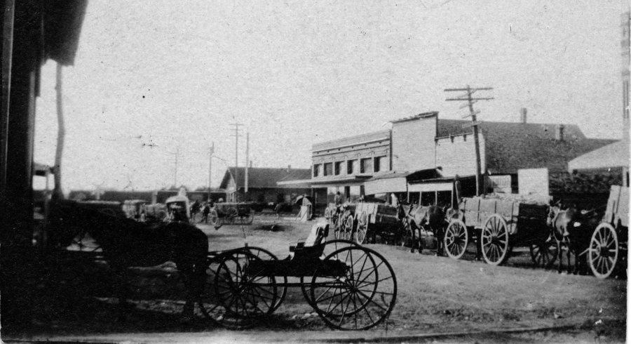 Vingage view of East Main Street, Richardson, Texas