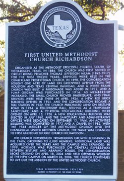 THC First United Methodist marker