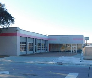 old Firestone store on site of Interurban depot