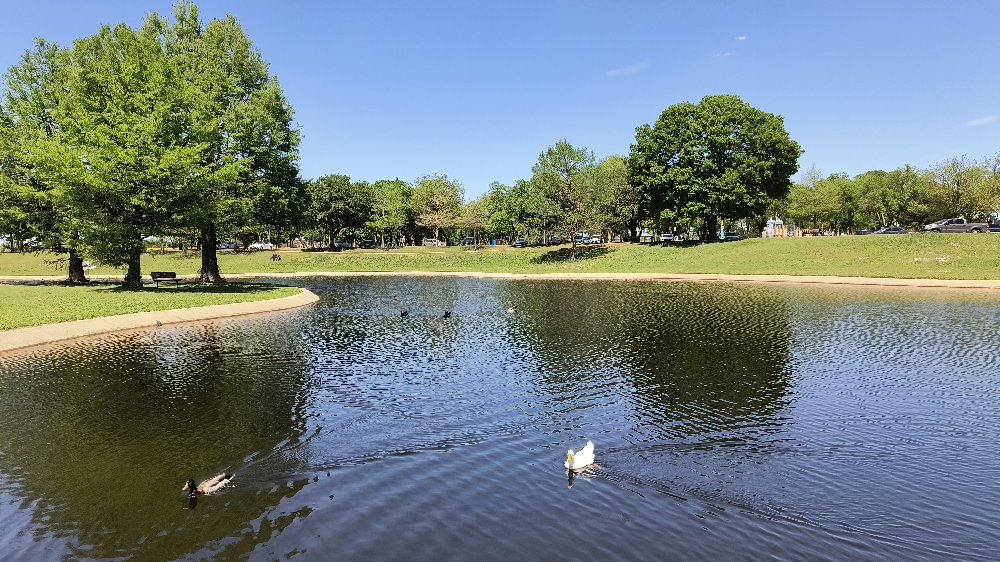 The Big Pond as seen from the south side on April 8, 2026