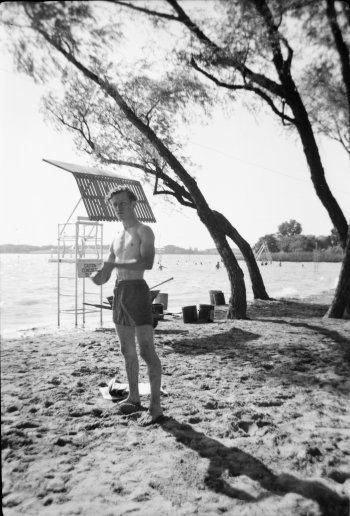 Scene at White Rock Bathing Beach, 1951